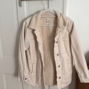 Stoosh Off-White Denium Sherpa Jacket